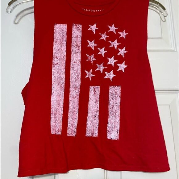 Aeropostale sleeveless American flag top size small - Picture 1 of 3
